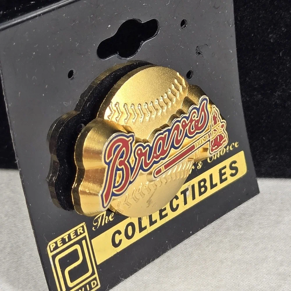 Vtg Atlanta Braves 2001 Spring‎ Training Baseball Pin Tomahawk Pro Specialties